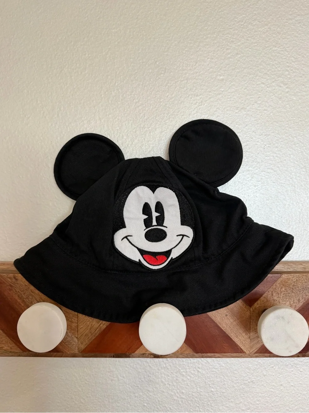 Disney Mickey Mouse Black Kids Toddler Bucket Hat with Ears